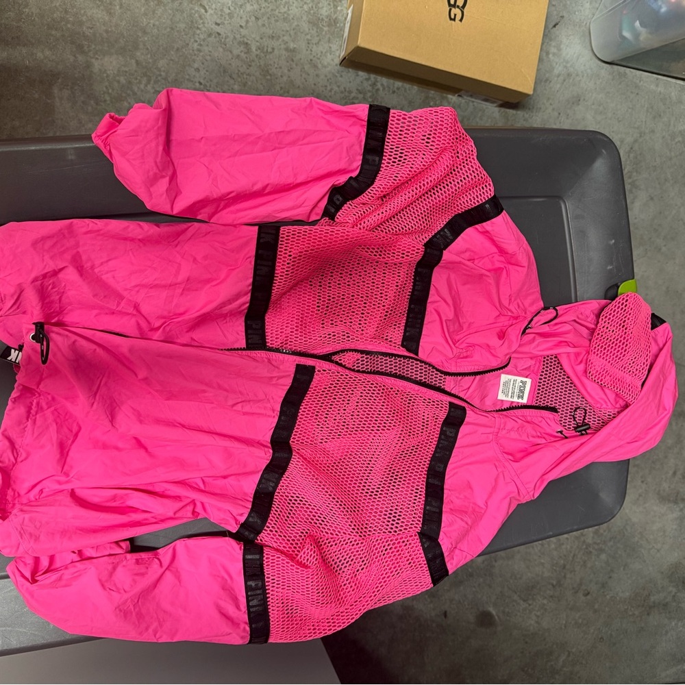 PINK Victoria's Secret Fuchsia Mesh Jacket